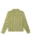 Lime Hand-Blocked Silk Shirt