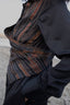 Upcycled Seattle Wrap Long Dress - Black Copper