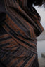 Upcycled Seattle Wrap Dress - Black Copper