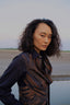 Upcycled Seattle Wrap Dress - Black Copper