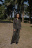 Upcycled Sailor Flared Pants - Green