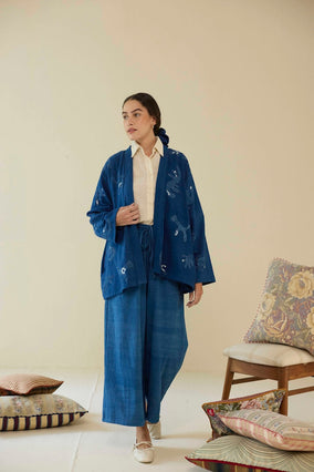 Indigo Applique Jacket