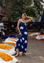 Jodha Dress - Indigo Bandhani