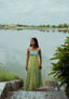 Kashi Dress Chikankari Block Print