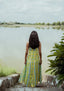 Kashi Dress Chikankari Block Print