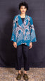 Hydrangea Wool Raglan Jacket