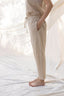 Beige Straight Pants