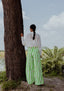 Lucknow  Pants Stripe Chikankari