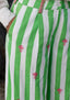 Lucknow  Pants Stripe Chikankari