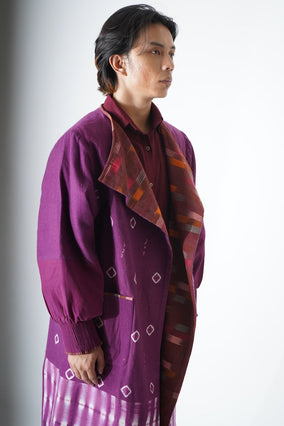 Markalak jacket - Vibrant tie-dye multi patch-work men