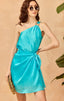 Mykonos Wrap One Shoulder Dress