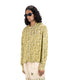 Lime Hand-Blocked Silk Shirt