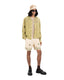 Lime Hand-Blocked Silk Shirt