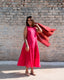 Daisy Silk Cotton Pleated Hem Dress