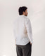 Off White Handspun Linen Long Sleeve Shirt