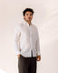 Off White Handspun Linen Long Sleeve Shirt