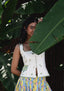 Palash Vest Mango And Crane Embroidery