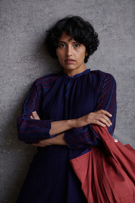 Carmine Light Merino Wool Kurta