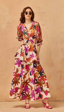 Pari Godess Ruffle Maxi