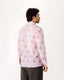 Pink Cotton Block Print Camp Collar Long Sleeve Shirt