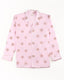 Pink Cotton Block Print Camp Collar Long Sleeve Shirt