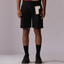 Pleated Shorts with Detachable Human Symbol