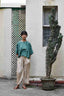 Pleated Top- Green
