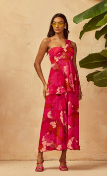 Rani One Shoulder Layered Maxi Dress