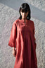 Pleated Dress- Red