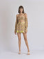 Moana Ruched Bustier & A-Line Mini Skirt Set (Earth)