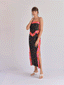 Maui Scarf Bandeau & Scarf Sarong Skirt Set (Black)