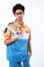 Blue Macchiato Unisex Polo Shirt