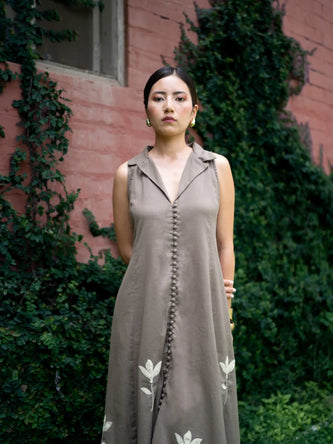 Sepia-Grey Dress
