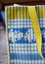 Tote Bag Blue Checks
