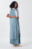 Sleeveless Back Pleat Jacket