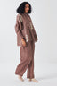 Fringe Pintuck Bat Sleeve Shirt