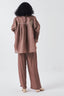 Fringe Pintuck Bat Sleeve Shirt