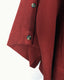 Red Waffle Half Trench Coat