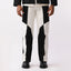 Border Panelled Trousers- Black
