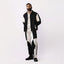 Border Panelled Trousers- Black