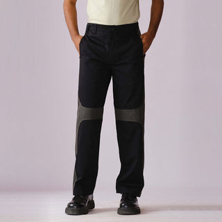 Symbolic cut straight fit trouser