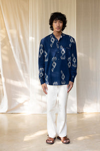 Mango Band Collar Shirt