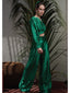 Sancia Metallic Blouson Crop Top & Pants Set