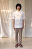 Diamonds In Dust Band Collar Shirt