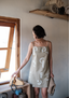 Rachel Slip Dress - Line Printed