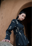 Nara Front Knot Shirt - Line Printed
