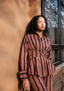 Nara Front Knot Shirt - Striped