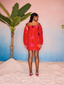Kesar Bubble Mini Dress