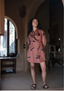 Seattle Wrap Shirt Dress - Triangular Print