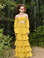 Marigold Ruched Bustier Top & Skirt
